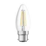Osram Classic LED B22d Candle Filament Clear 4W 470lm - 827 Extra Warm White | Replaces 40W Osram Classic LED B22d Candle Filament Clear 4W 470lm - 827 Extra Warm White | Replaces 40W