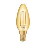 Ledvance  Vintage 1906 LED E14 Candle Gold 2.5W 220lm - 824 Extra Warm White | Replaces 25W Ledvance  Vintage 1906 LED E14 Candle Gold 2.5W 220lm - 824 Extra Warm White | Replaces 25W