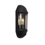 Ansell LED Wall Light Latina Half Lantern Black - Suitable for E27 up to 42W | IP65 - Motion and Light Sensor Ansell LED Wall Light Latina Half Lantern Black - Suitable for E27 up to 42W | IP65 - Motion and Light Sensor