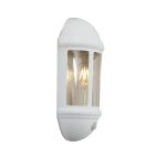Ansell LED Wall Light Latina Half Lantern White - Suitable for E27 up to 42W | IP65 - Motion and Light Sensor Ansell LED Wall Light Latina Half Lantern White - Suitable for E27 up to 42W | IP65 - Motion and Light Sensor