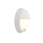 Ansell LED Bulkhead Helder Circular Eyelid White 12.5W 1058lm - 830-840-865 CCT | 215mm - IP54 - Motion and Light Sensor Ansell LED Bulkhead Helder Circular Eyelid White 12.5W 1058lm - 830-840-865 CCT | 215mm - IP54 - Motion and Light Sensor