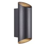 Nordlux Nico Wall Light Aluminium Black Up & Down | IP54 - Suitable for 2x GU10 Nordlux Nico Wall Light Aluminium Black Up & Down | IP54 - Suitable for 2x GU10