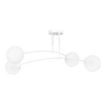 Emibig Ceiling Light Pregos Steel White | Suitable for 4x E14 - Max 10W