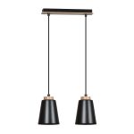 Emibig Pendant Bolero Steel Black | Suitable for 2x E27 - Max 15W
