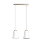 Emibig Pendant Bolero Steel White | Suitable for 2x E27 - Max 15W