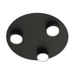 Emibig Ceiling Light Bolx Steel Black | Suitable for 3x GX53 - Max 12W