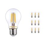 Multipack 10x Noxion Lucent LED E27 Pear Filament Clear 8.5W 1055lm - 827 Extra Warm White | Replaces 75W Multipack 10x Noxion Lucent LED E27 Pear Filament Clear 8.5W 1055lm - 827 Extra Warm White | Replaces 75W