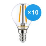 Multipack 10x Noxion Lucent LED E14 Ball Filament Clear 4.5W 470lm - 827 Extra Warm White | Replaces 40W Multipack 10x Noxion Lucent LED E14 Ball Filament Clear 4.5W 470lm - 827 Extra Warm White | Replaces 40W