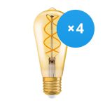 Multipack 4x Ledvance Vintage 1906 LED E27 Pear Gold 4W 300lm - 820 Extra Warm White | Replaces 25W Multipack 4x Ledvance Vintage 1906 LED E27 Pear Gold 4W 300lm - 820 Extra Warm White | Replaces 25W