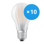 Multipack 10x Ledvance CLASSIC LED E27 Pear Filament Frosted 6.5W 806lm - 827 Extra Warm White | Replaces 60W Multipack 10x Ledvance CLASSIC LED E27 Pear Filament Frosted 6.5W 806lm - 827 Extra Warm White | Replaces 60W