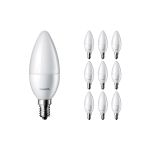 Multipack 10x Philips Corepro LED Candle E14 Frosted 2.8W 250lm - 827 Extra Warm White | Replaces 25W Multipack 10x Philips Corepro LED Candle E14 Frosted 2.8W 250lm - 827 Extra Warm White | Replaces 25W