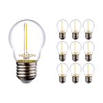 Multipack 10x Noxion Lucent LED E27 Ball Filament Clear 1.4W 136LM - 827 Extra Warm White | Replaces 15W Multipack 10x Noxion Lucent LED E27 Ball Filament Clear 1.4W 136LM - 827 Extra Warm White | Replaces 15W