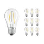 Multipack 10x Ledvance Classic LED E27 Ball Filament Clear 1.5W 136lm - 827 Extra Warm White | Replaces 15W