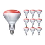 Multipack 10x Philips BR125 IR 250W E27 230-250V Red Multipack 10x Philips BR125 IR 250W E27 230-250V Red
