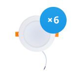 Multipack 6x LED Downlight 12W 1080lm 120D - 840 Cool White | Replaces 1x18W Multipack 6x LED Downlight 12W 1080lm 120D - 840 Cool White | Replaces 1x18W