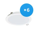 Multipack 6x Philips LED Downlight DN065B Metal White 12W 1200lm 110D - 830 Warm White | 175mm - Cutout 150mm - IP20 Multipack 6x Philips LED Downlight DN065B Metal White 12W 1200lm 110D - 830 Warm White | 175mm - Cutout 150mm - IP20