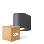 Duopack D'Lite Wall Light Vossem Aluminium Black | Suitable for 1x GU10 Duopack D'Lite Wall Light Vossem Aluminium Black | Suitable for 1x GU10