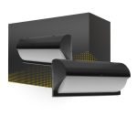 LED Bulkhead Black 12W 1200lm - 830 Warm White | IP54 LED Bulkhead Black 12W 1200lm - 830 Warm White | IP54