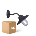 Multipack 4x D'Lite Wall Light Ember Black | IP54 - Suitable for 1x E27 Multipack 4x D'Lite Wall Light Ember Black | IP54 - Suitable for 1x E27