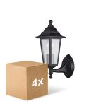 Multipack 4x D'Lite Wall Light Helora Black | IP44 - Suitable for 1x E27 Multipack 4x D'Lite Wall Light Helora Black | IP44 - Suitable for 1x E27