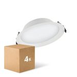 Multipack 4x Ledvance LED Downlight Alu DN200 25W 2250lm 100D - 830 Warm White | 215mm - IP44  Multipack 4x Ledvance LED Downlight Alu DN200 25W 2250lm 100D - 830 Warm White | 215mm - IP44
