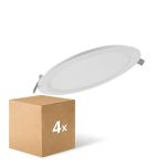 Multipack 4x Ledvance LED Downlight Slim Round DN210 18W 1530lm 120D - 830 Warm White | 225mm Multipack 4x Ledvance LED Downlight Slim Round DN210 18W 1530lm 120D - 830 Warm White | 225mm