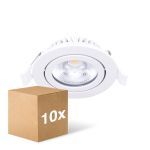 Multipack 10x Noxion LED Adjustable Slim Spot White Round 5W 550lm 60D - 940 Cool White | 85mm - IP54 - Dimmable - Best Colour Rendering Multipack 10x Noxion LED Adjustable Slim Spot White Round 5W 550lm 60D - 940 Cool White | 85mm - IP54 - Dimmable - Best Colour Rendering