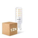 Multipack 12x Philips CorePro LED Capsule G9 Frosted 4W 480lm - 827 Extra Warm White | Dimmable - Replaces 40W Multipack 12x Philips CorePro LED Capsule G9 Frosted 4W 480lm - 827 Extra Warm White | Dimmable - Replaces 40W