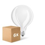 Multipack 6x Ledvance Classic LED E27 Globe Filament Frosted 7.5W 1055lm - 827 Extra Warm White | Dimmable - Replaces 75W Multipack 6x Ledvance Classic LED E27 Globe Filament Frosted 7.5W 1055lm - 827 Extra Warm White | Dimmable - Replaces 75W