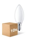 Multipack 10x Philips Corepro LED Candle E14 Frosted 6.5W 806lm - 840 Cool White | Replaces 60W Multipack 10x Philips Corepro LED Candle E14 Frosted 6.5W 806lm - 840 Cool White | Replaces 60W