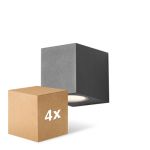 Multipack 4x D'Lite Wall Light Vrebos Aluminium Black | Suitable For 1x GU10 Multipack 4x D'Lite Wall Light Vrebos Aluminium Black | Suitable For 1x GU10