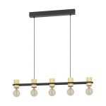 Eglo Pendant Chieveley Steel Black | IP20 - Suitable for 5x E27 
