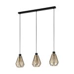 Eglo Pendant Adwickle Steel Black | IP20 - Suitable for 3x E27 