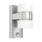 Eglo Wall Light Atollari Aluminium Stainless Steel Up & Down 4W 360lm - 830 Warm White | IP44