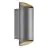 Nordlux Nico Outdoor Wall Light Aluminium Anthracite | Suitable for 2x GU10