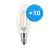 Multipack 10x Philips Corepro LEDcandle E14 Twisted Candle Filament Clear 2W 250lm - 827 Extra Warm White | Replaces 25W