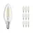 Multipack 10x Ledvance CLASSIC LED E14 Candle Filament Clear 4.8W 470lm - 827 Extra Warm White | Dimmable - Replaces 40W