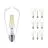 Multipack 10x Philips Corepro LEDbulb E27 Edison Filament Clear 7W 806lm - 827 Extra Warm White | Replaces 60W