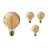 Multipack 4x Philips Classic LEDglobe E27 Filament Amber 95mm 4W 250lm - 820 Extra Warm White | Dimmable - Replaces 25W