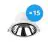 Multipack 15x Noxion LED Downlight Apollo 20W 2500lm 60D - 840 Cool White | 220mm - Alu Reflector - UGR 