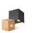 Multipack 4x D'Lite LED Wall Light Elingen Aluminium Black 4.9W 290lm - 830 Warm White