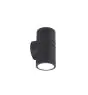 Ansell LED Wall Light Reef Black 10W 885lm 90D - 830-840-860 CCT | IP65 - Up and Down - Outdoor