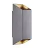 Nordlux Nico Outdoor Wall Light Aluminium Anthracite/Graphite | Suitable for 2x GU10