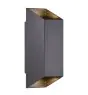 Nordlux Nico Outdoor Wall Light Aluminium Black | Suitable for 2x GU10