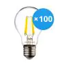 Multipack 100x Noxion Lucent LED E27 Pear Filament Clear 7W 806lm - 840 Cool White | Replaces 60W