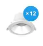 Multipack 12x Noxion LED Downlight Apollo 20W 2500lm 60D - 830 Warm White | 220mm - UGR <19