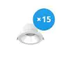 Multipack 15x Noxion LED Downlight Apollo 9W 1100lm 60D - 830 Warm White | 145mm - UGR <19