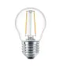 Philips Corepro LEDluster E27 Ball Filament Clear 2W 250lm - 827 Extra Warm White | Replaces 25W