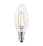 Philips Corepro LEDcandle E14 Twisted Candle Filament Clear 2W 250lm - 827 Extra Warm White | Replaces 25W