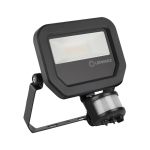 Ledvance LED Floodlight Sensor GEN 3 Black 10W 1100lm 100D - 830 Warm White | IP65 - Motion and Light Sensor - Symmetrical